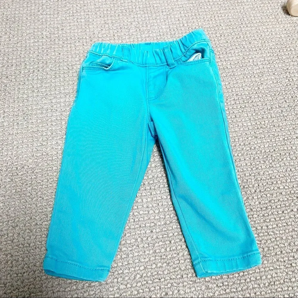 🍭4/$20 Carter’s bright blue baby girl jeans - 6 months
